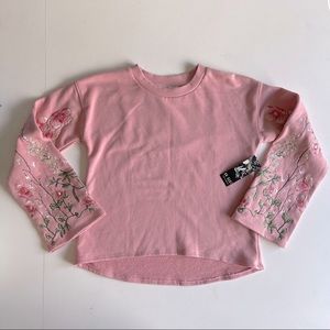 One Hart Barbie Core Embroidered Sleeves Sweatshirt Size XS